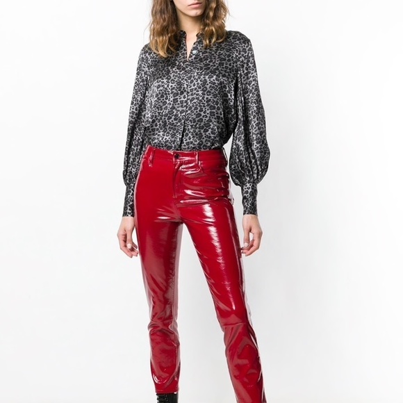 EQUIPMENT Animal Leopard Print Silk Boleyn Bouse S​ - Picture 4 of 16